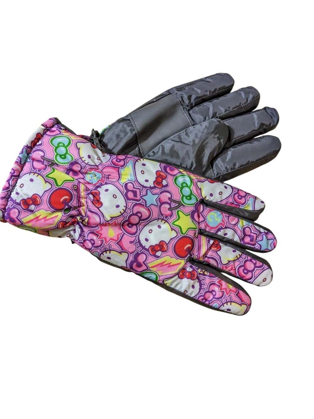 HELLO KITTY By Sanrio Womens Snow Winter Gloves Pink Size L/XL